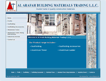 Tablet Screenshot of alarafahscaffolding.com